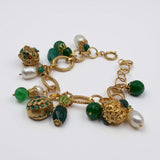 PEZZO UNICO BRACCIALE VERDE CON SWAROVSKI