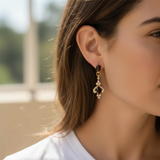 ORECCHINI PENDENTI GRANATO