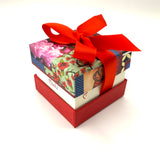 BRACCIALE RICAMO CON GRANATO