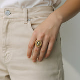 ANELLO CAMMEO NERO FILIGRANA