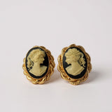 ORECCHINI INTRECCIO CAMMEO NERO