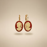 Orecchini Cammeo Rosso