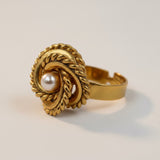 Anello Intreccio Perla