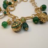 Bracciale Pezzo Unico Verde Swarovski