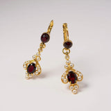 ORECCHINI PENDENTI GRANATO