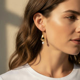 ORECCHINI PICCOLA CALLA CON ONICE