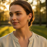 ORECCHINI INTRECCIO CAMMEO NERO